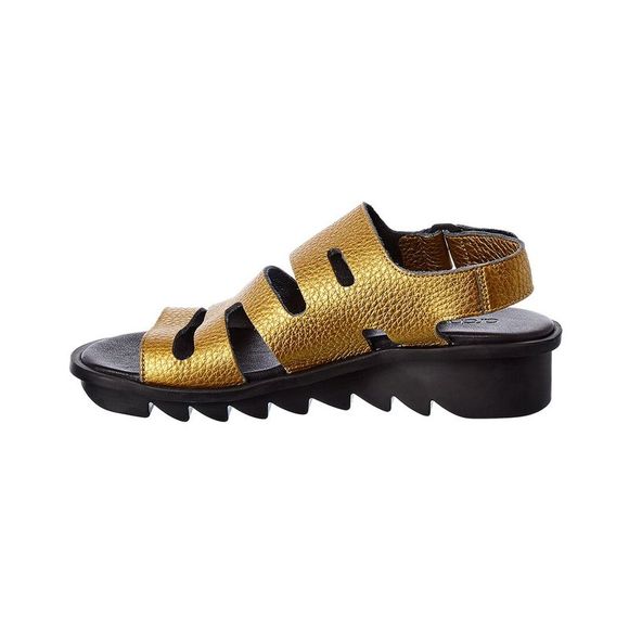 Arche Ikheno Leather Sandal, Gold - Picture 2 of 5